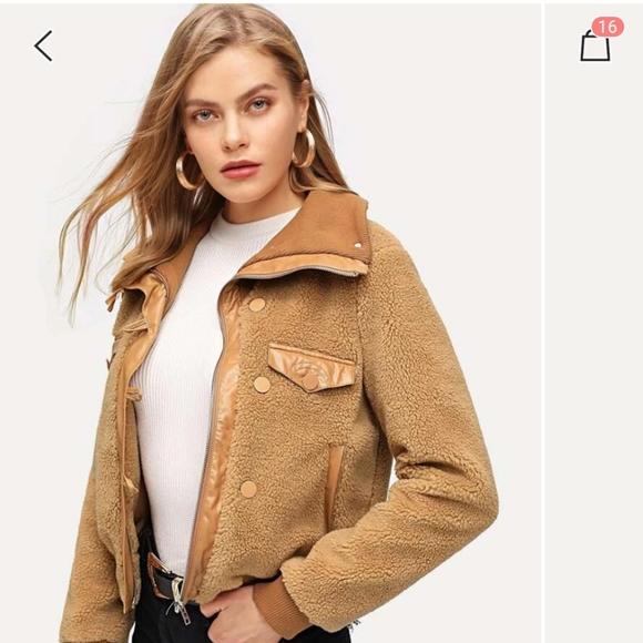 Womens teddy coat - Picture 3 of 4